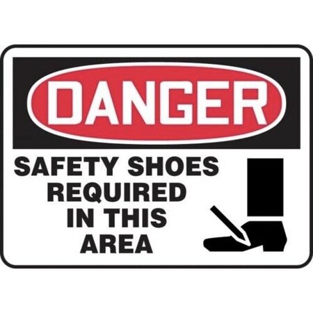 Accuform OSHA DANGER SAFETY SIGN FACE SHIELD MPPE017XL MPPE017XL